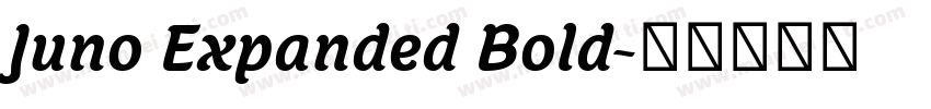 Juno Expanded Bold字体转换